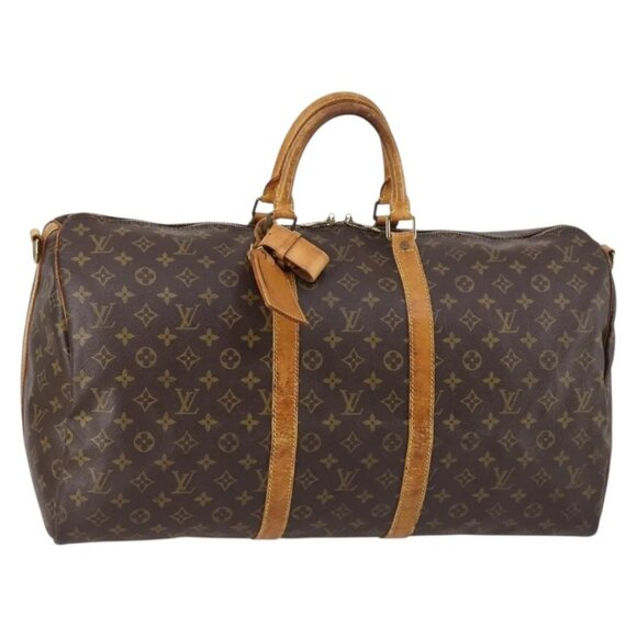 LOUIS VUITTON Monogram Keepall Bandouliere 55 Boston Bag M41414 LV Auth 145385 - Picture 2 of 16
